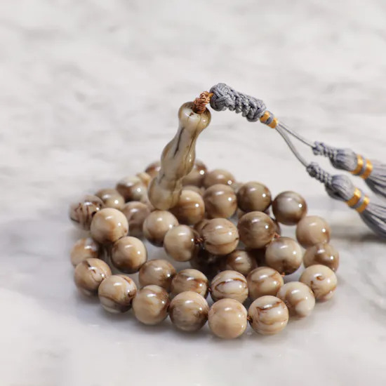 Royal Palace Majun Amber Powder Poland Misbaha | 45 Beads
