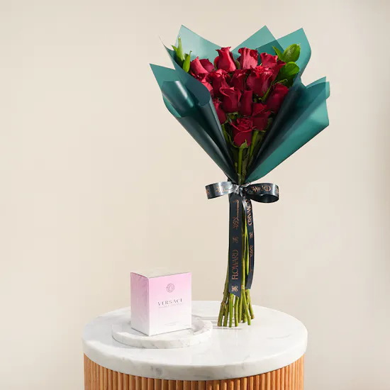Versace Bright Crystal EDT for Women | Delicate Loving Flowers Bouquet