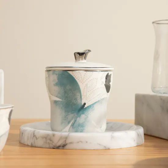 Otantik Veloura Tea And Arabic Coffee Set
