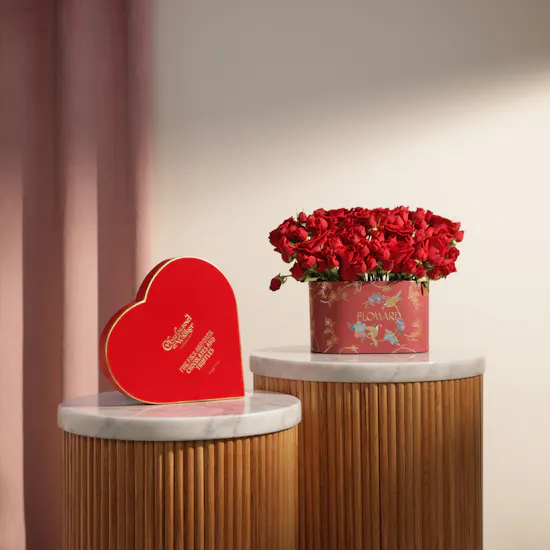 Charbonnel et Walker Heart Truffle Chocolate Box | Red Muse Flowers