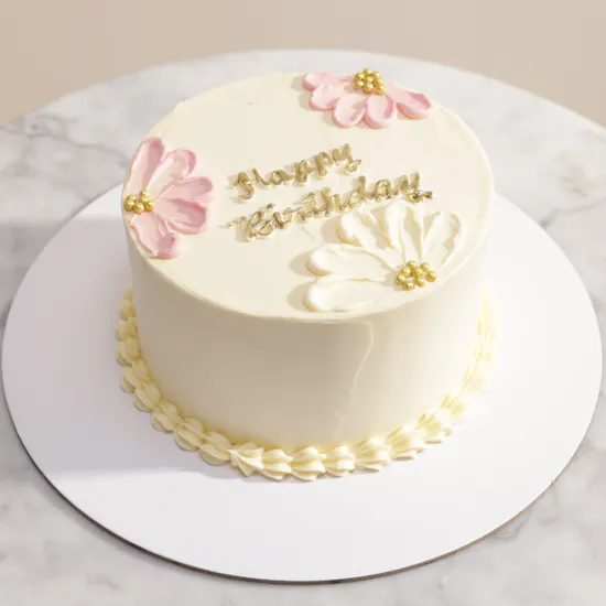 Floward Personalized Cheerful Floral Mini Cake