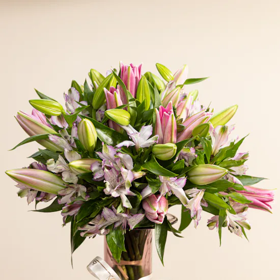 Blush Bloom Flowers Vase