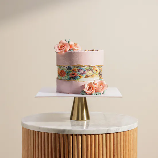 Floward Pinkish Roses Cake