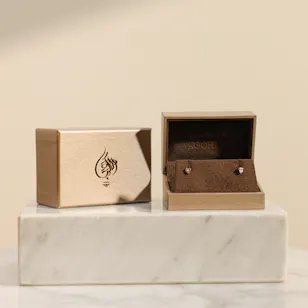Kooheji Jewellery Rose Gold Heart Baby Earrings