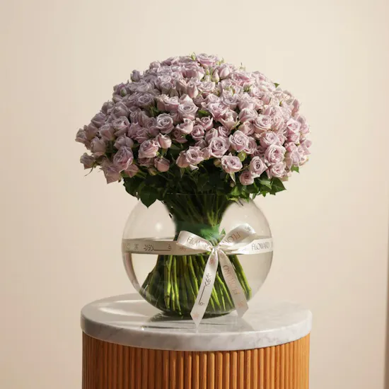 Cute Purple Baby Rose Vase