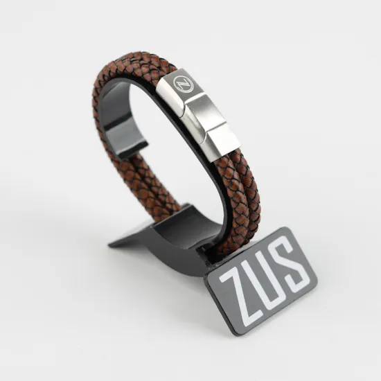 Zus Brown Vintage Double Leather Bracelet