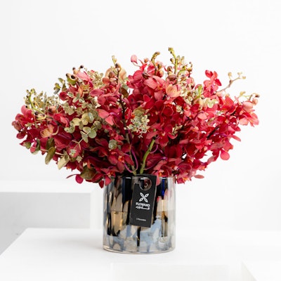Red Orchid Vase