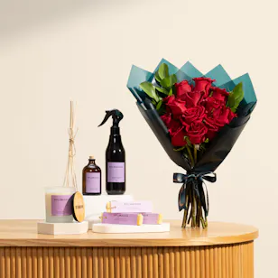 Splendour Home Fragrance Set | Glam Red Roses Bouquet 