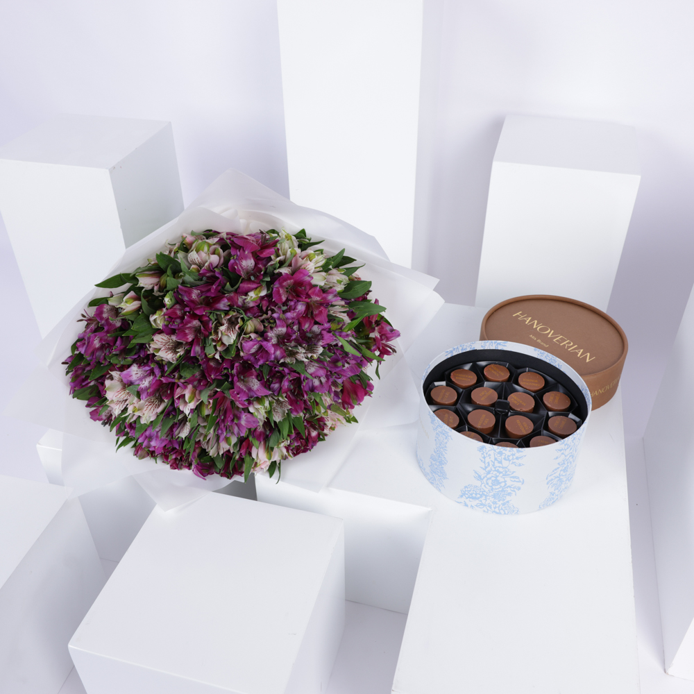 صندوق شوكولاتة متنوعة من هنوفيرين | أليستروميريا