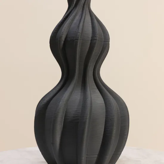 Floward 3D Elegant Vase | Black