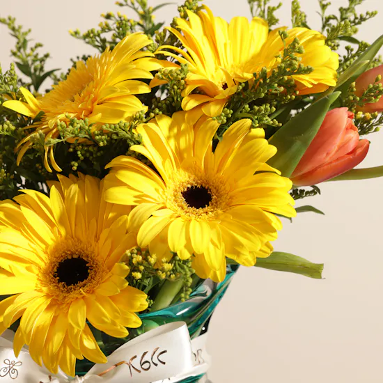 Golden Moments Flower Vase