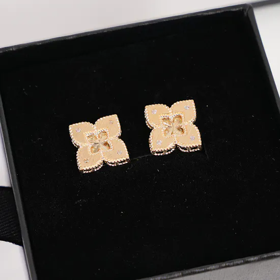 Nava Gold Earrings | Flower Box