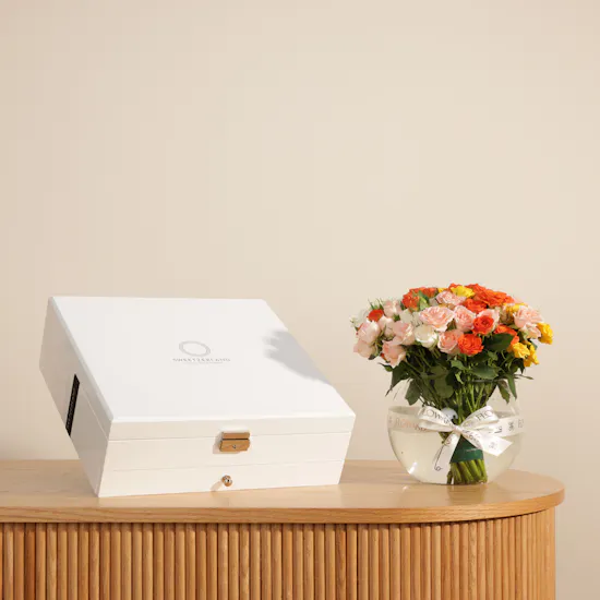 Sweetzerland Two Layer Wooden Chocolate Box | Charming Cheer Flower Vase