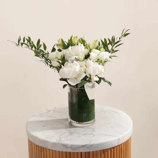 Peony in Quiet Bloom Vase
