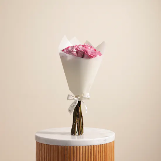 Royal Elegance Purple Rose Bouquet
