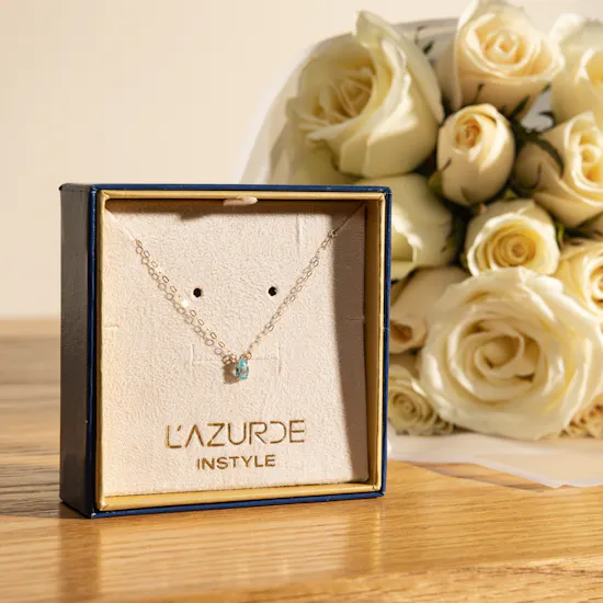 L'azurde Multi-Shaped Colored Stones Necklace | Charming Bouquet