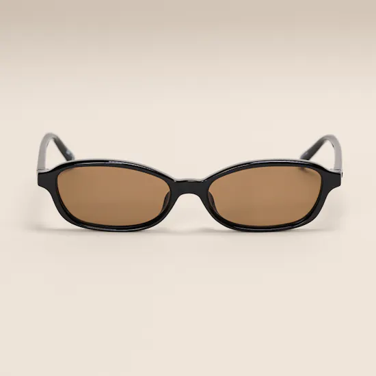 Le Specs Honey Pot Rectangle Black Women's Sunglasses