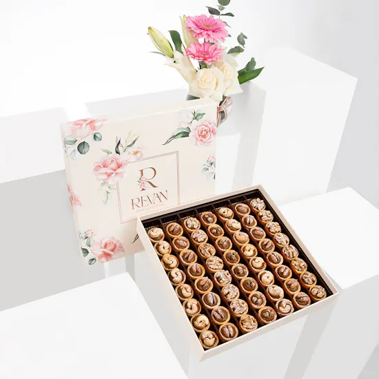 Stuffed Caramel Biscuits With Nuts