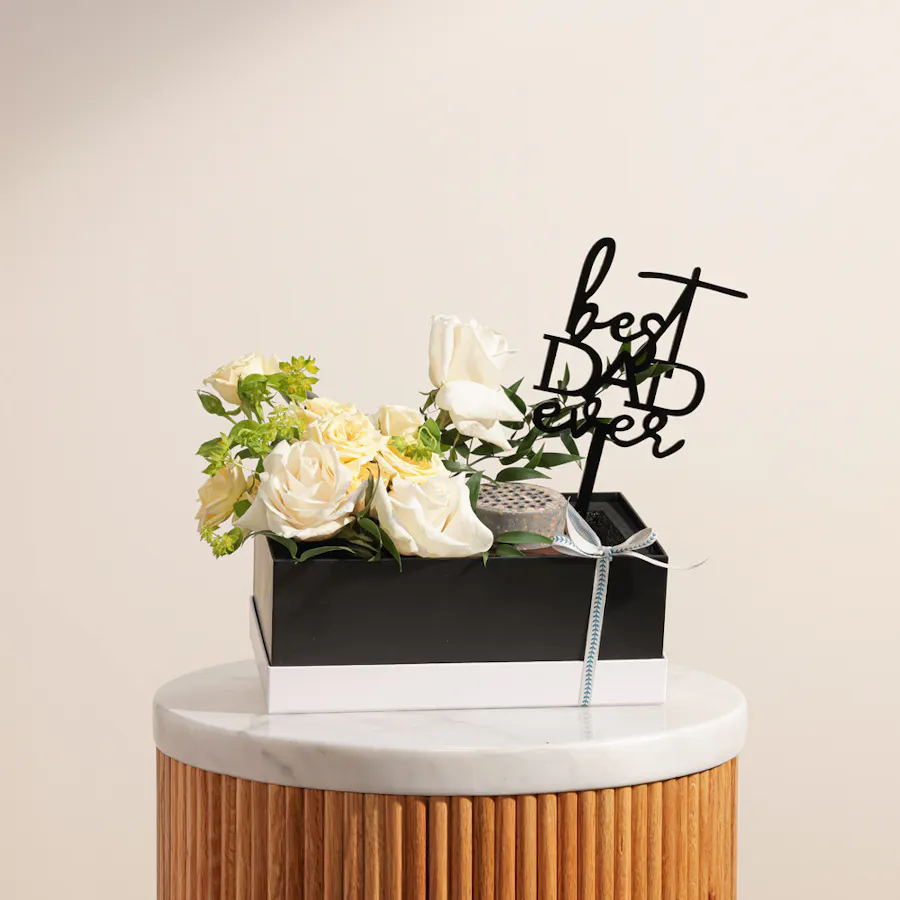 Istekanti Grey Terrazzo Mubkhar | White Roses  1