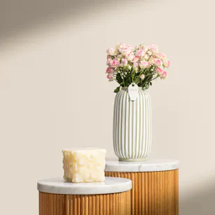 Candle Connection Acanthus Leaf Candle Block | Ivory Dream Flowers Candle Connection Acanthus Leaf Candle Block | Ivory Dream Flowers