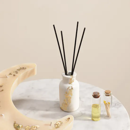 Melosa Moonlight Serenity Crescent Candle Set