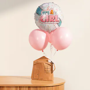 Yellow Event Baby Clothes Set | It’s a Girl Balloons
