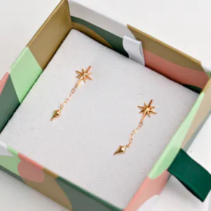 Miss L by L'azurde Gold Star Earrings Miss L by L'azurde Gold Star Earrings