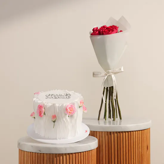 NQ's Bakery Get Well Soon Blooms Cake | Warm Wishes Flowers