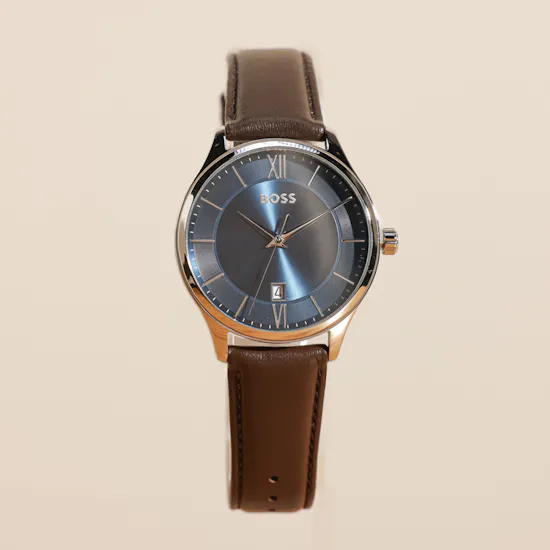 Hugo Boss Brown Leather Watch