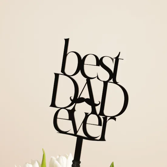 Bostani Black Leather Chocolate Box | Best Dad Shiny Flower Vase