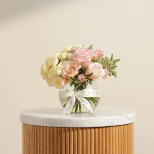 Shiny Flowers Vase