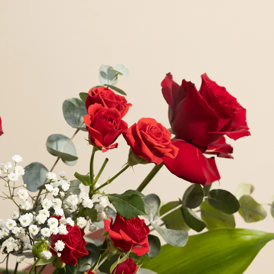 Amber Blossom Touch Vase