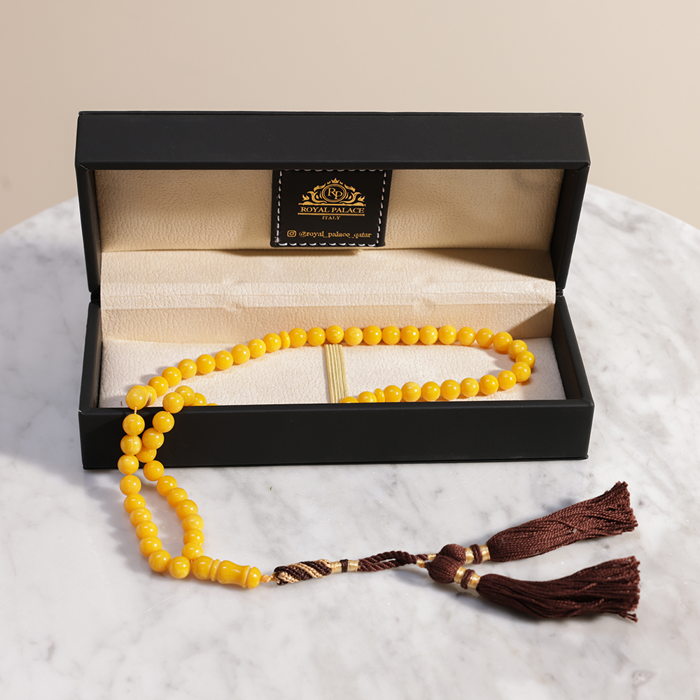 Royal Palace Misbaha with Amber Smell | Brown