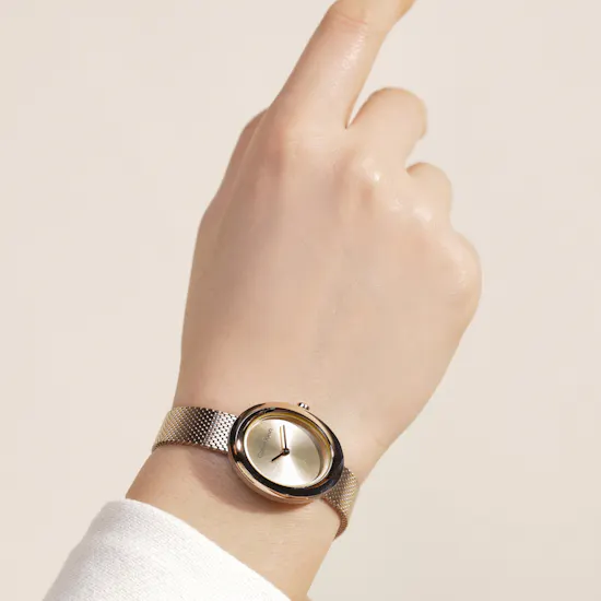 Calvin Klein Contoured Bezel Oval Dial Women's Watch