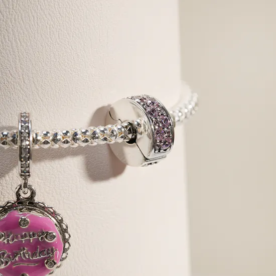 Pandora Moments Pink Birthday Cake Bracelet Set