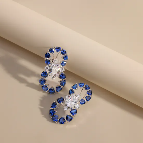 Earring Queen Diana In Blue