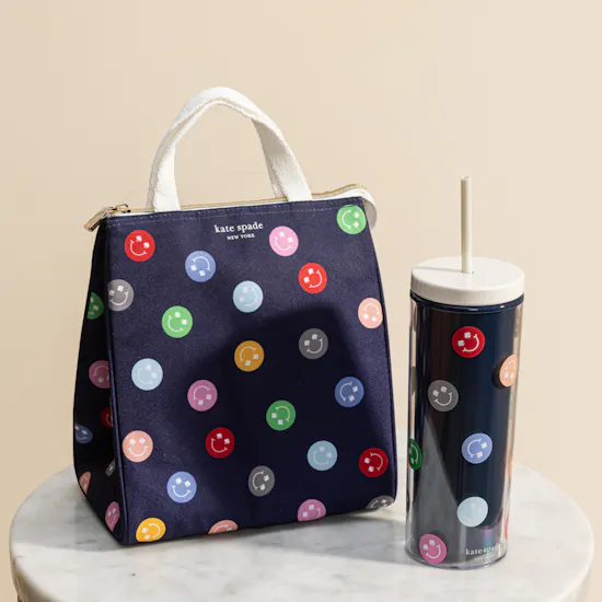 Kate Spade Cute Smile Lunch Bag and Flask Set
