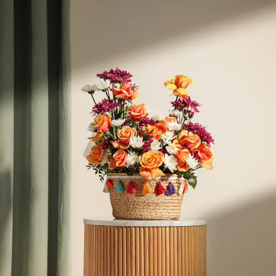 Sunny Flowers Basket