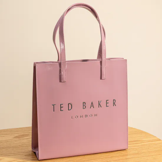 Ted Baker Crinkon Large Pink Crinkle Texture Icon Bag