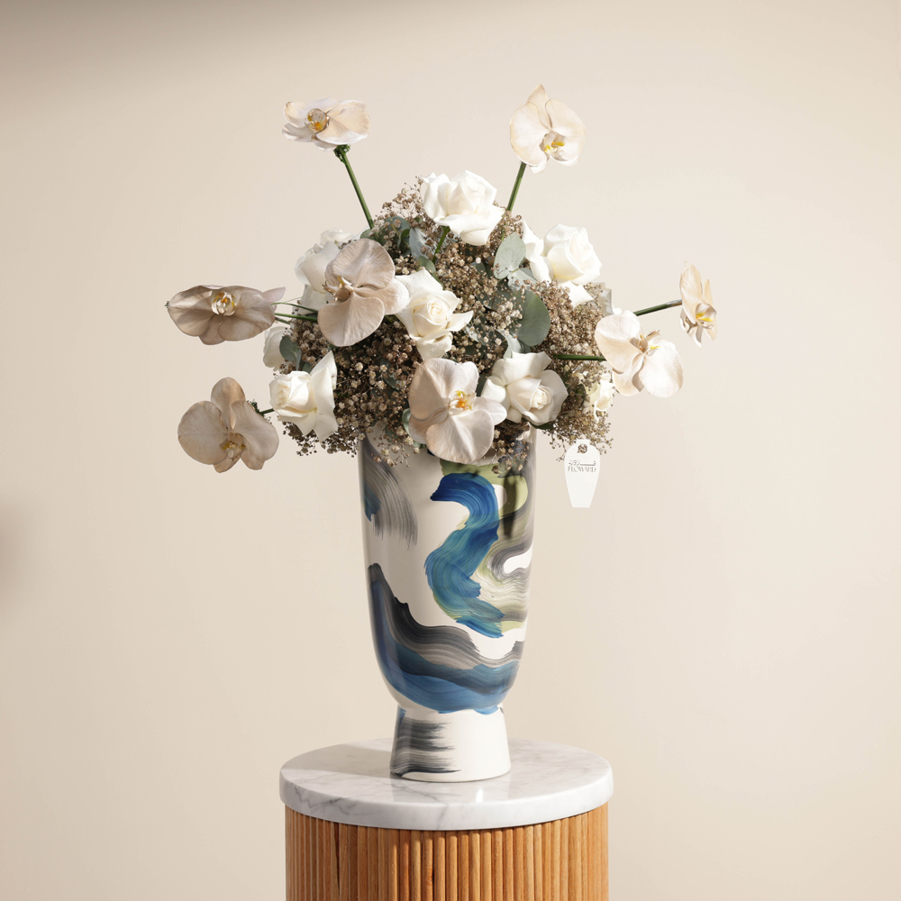 Blissful Flowers | Colorful Vase