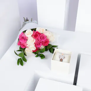 Alshaya Avalieri Women Watch | Roses Bouquet