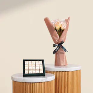 Patchi Les Lingôts Chocolates Box | Elegant Flower Bouquet
