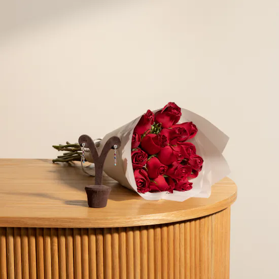 Felizmoda Colorful Stones Earrings | Romantic Roses