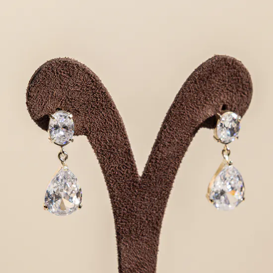 Hrh Sovereign Drops Gold Plated Women's Earrings