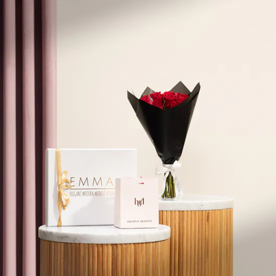 Hrh Angelo Women's Earrings | Emma Liana Scarf and Flowers