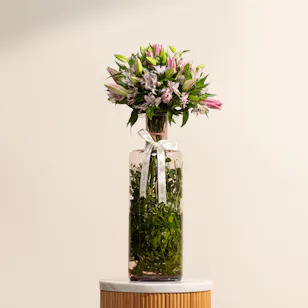 Blush Bloom Flowers Vase