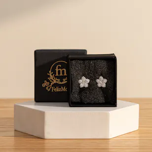 Felizmoda Flowers Silver Earrings 