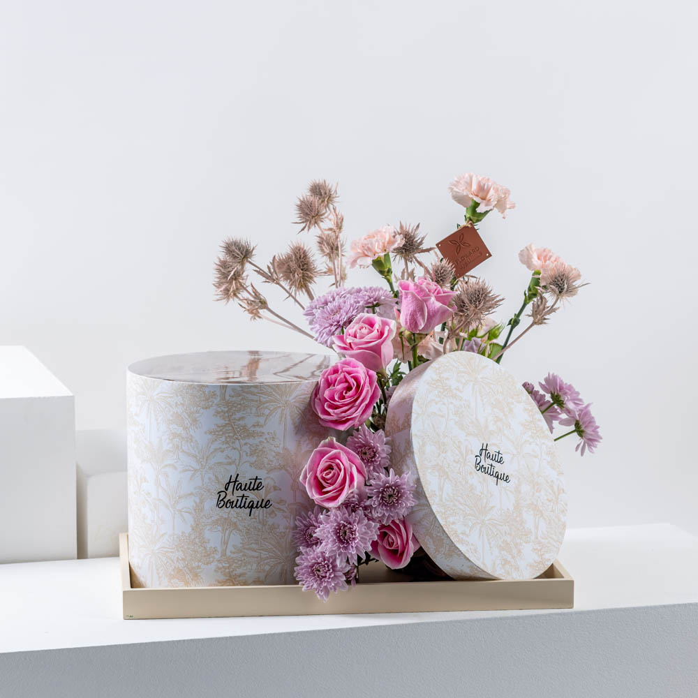 Haute Boutique Signature Crispy Caramel Flowers Floward Kuwait
