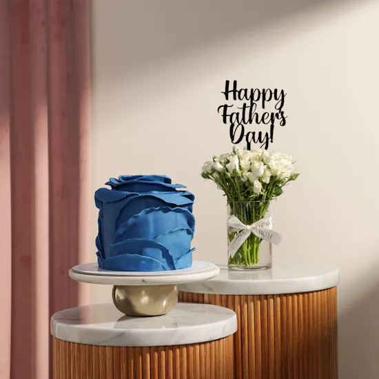 Floward Blue Flower Cake | Glam Father’s Day Flowers