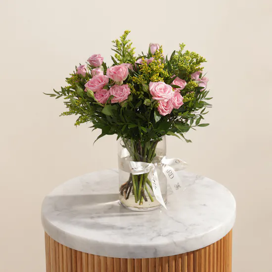 Blush Narrative Flowers Vase